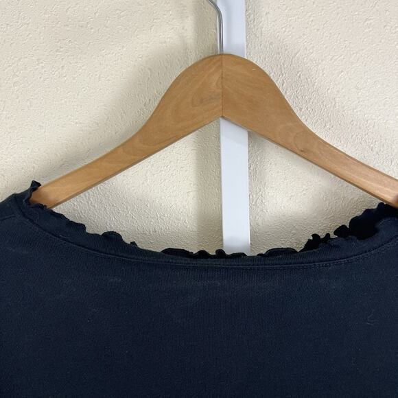 Quaker Factory Rhinestone Cowgirl Sweatshirt Womens M Medium Lettuce Trim - Picture 5 of 6